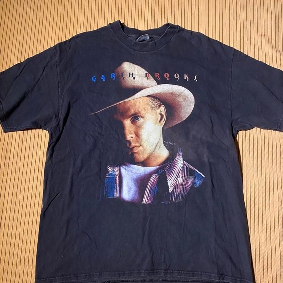 Other - Vintage Garth Brooks 90s Fresh Horse's black world Tour T-shirt